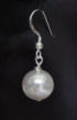 large crystal pearl sterling silver earring