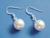 large crystal pearl sterling silver earrings