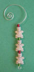sterling silver gingerbread woman christmas ornament hanger