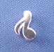 sterling silver music note european-style pandora-style charm bead