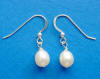 sterling silver pearl earrings for this wedding jewelry set