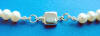 This necklace has a special request sterling silver square safety locking clasp.