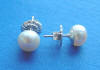 Special request - sterling silver freshwater pearl stud earrings