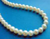 This special request necklace is made with potato freshwater pearls.