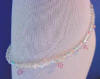 clear ab crystals and lt rose crystals anklet