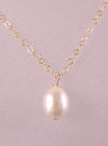 bridesmaid pearl necklace on special request gold-filled chain