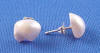antique freshwater hinge pearl sterling silver stud earrings