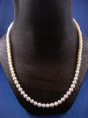 special request 22" pearl necklace - pearls graduate from 3mm to 7mm