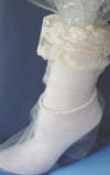 oval pearl bridal anklet - good luck for the bride on her wedding day