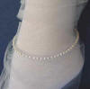 oval pearl bridal anklet