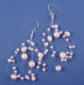 illusion pearl wedding earrings
