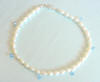 something blue wedding day anklet - good luck for the bride