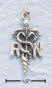 sterling silver rn nurse symbol charm