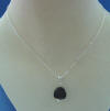 sterling silver black onyx rose necklace