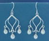 sterling silver freshwater pearl rosebud earrings