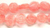 cherry quartz carved rose beads