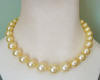golden shell pearl necklace