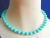 turquoise shell pearl necklace