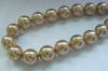 golden champagne south sea shell pearls - hints of brown, gold, taupe, champagne