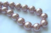 rose mauve lavender south sea shell pearls