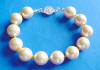 golden shell pearl bracelet