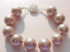 rose shell pearl bracelet