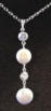 coin pearl and cubic zirconia necklace