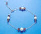 this bracelet with pearls and crystals goes with our double lariat necklace