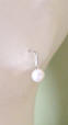 pearl leverback earring