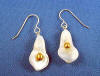 mother of pearl calla lily earrings