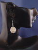 freshwater pearl ball sterling silver earrings