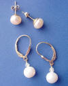 Special request - this bride wanted 2 pairs of 14k gold filled pearl earrings
