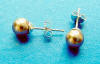 optional sterling silver bonze crystal pearl stud earrings for the junior bridesmaids