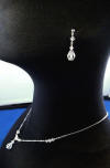 Swarovski clear crystal necklace and earrings