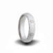 engraved titanium heavy stone rings wedding band