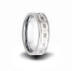 6mm wide engraved tungsten carbide wedding ring