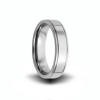 6mm wide grooves tungsten carbide wedding band