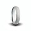 6mm wide satin finish tungsten carbide wedding ring