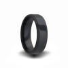 black zirconium wedding ring