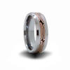 8mm wide mokume gane wedding ring
