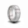 heavy stone rings 8mm wide diamond tungsten cabride wedding band