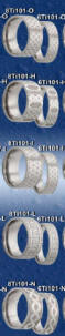 heavy stone rings laser engraved titanium wedding bands