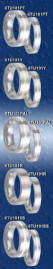heavy stone rings precious metal inlays in tungsten carbide wedding bands