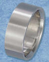 men's 9mm brushed finish stainless steel wedding band