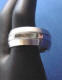 brushed finish and shiny finish stainless steel wedding ring