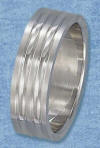 7mm wide stainless steel wedding band