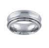 stainless steel and tungsten wedding band