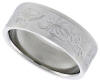 scorpion tribal pattern stainless steel 8mm wide environmently friendly wedding band