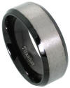 black titanium wedding ring