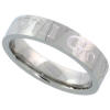 stainless steel wedding ring says where you go i will follow